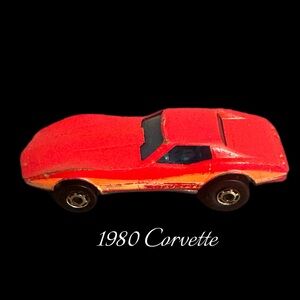 Vintage 1980 Corvette Die-Cast Model - Red